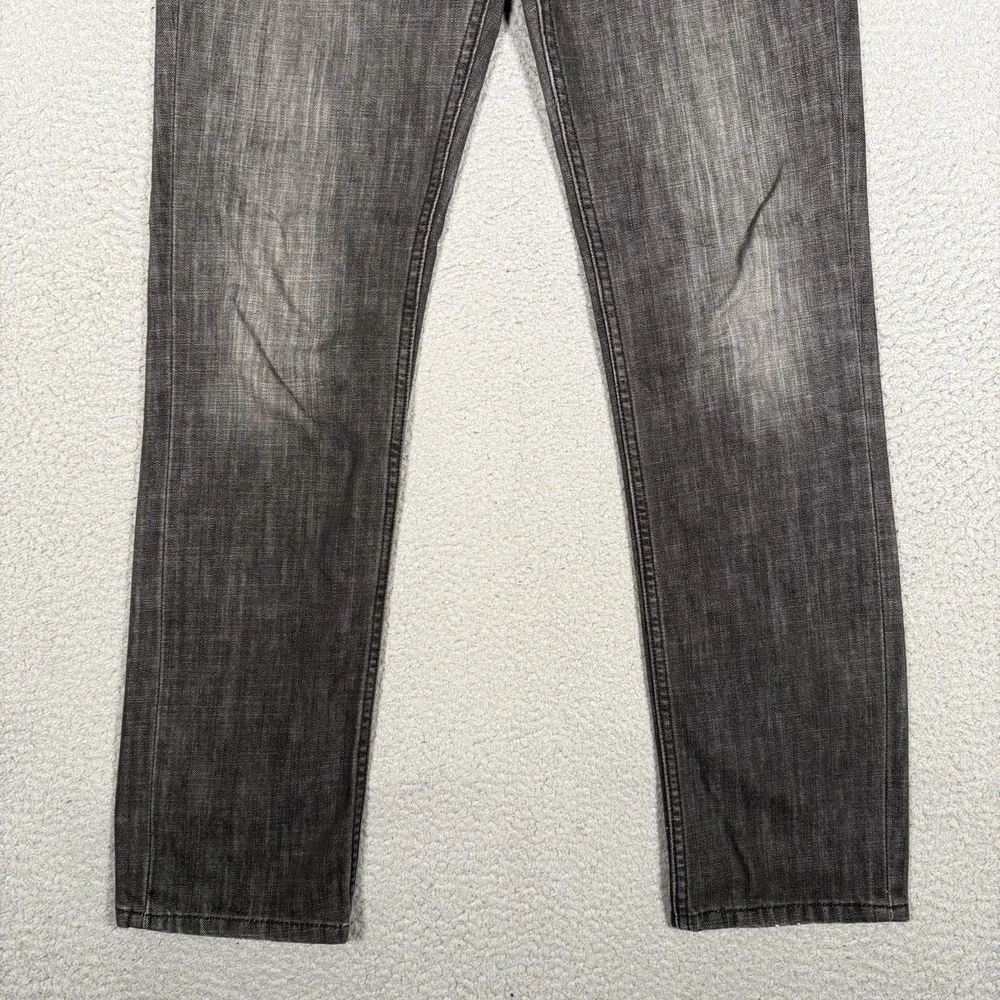 Levis Jeans Mens 33x34 Charcoal 511 Slim Fit Casual Denim Logo Preppy 5‎ Pocket
